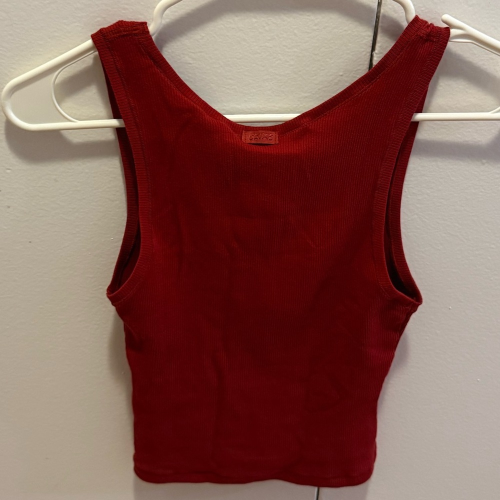 NWT SKIMS Cotton Rib Tank – Limited Edition “Brick” (M), R $38 – Sold Out Online - Picture 5 of 5